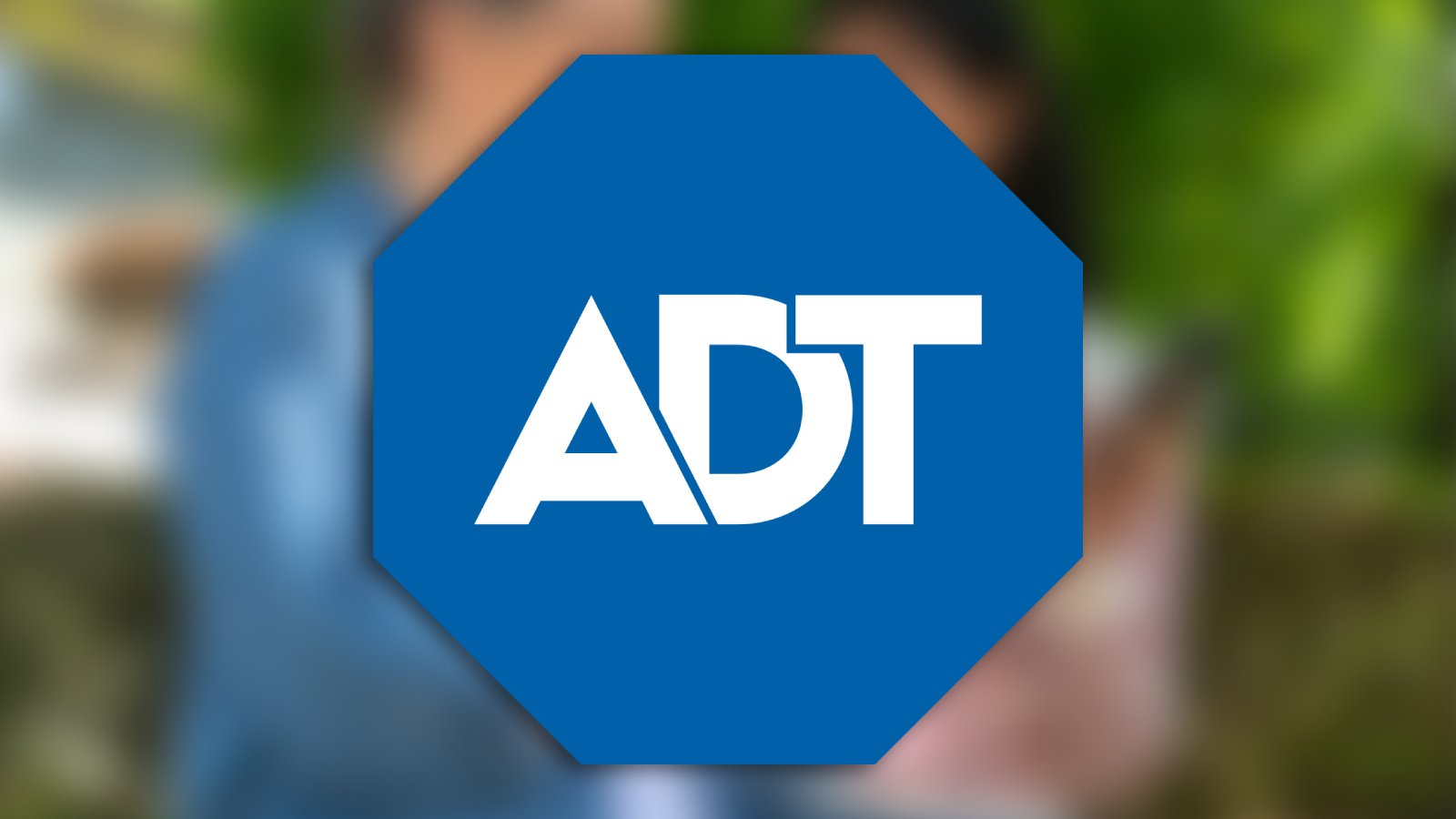adt logo on blur background