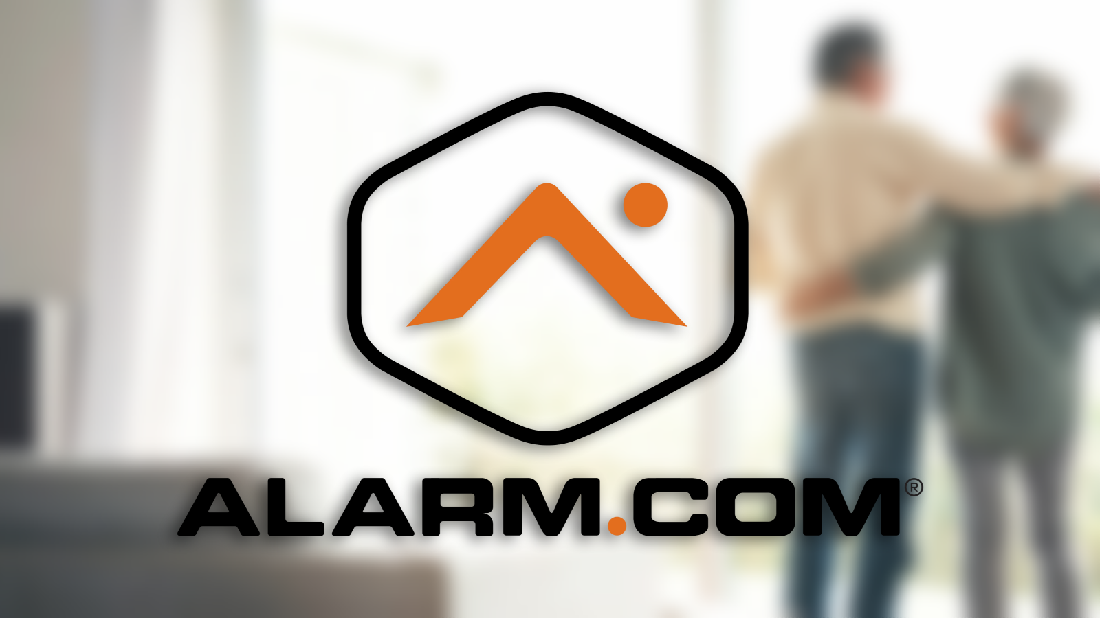alarm.com logo on background