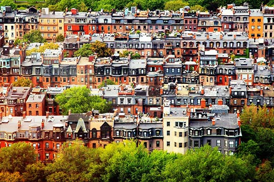 overlooking back bay boston