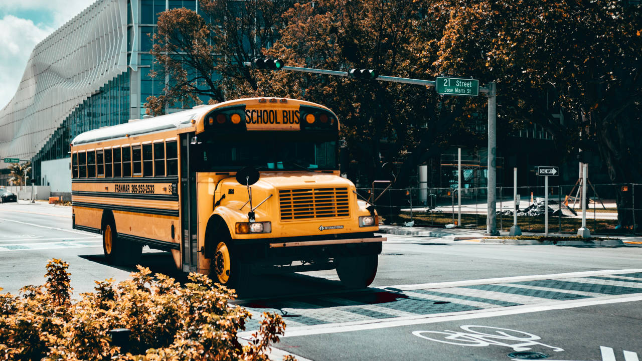 school bus outside